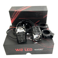 Đèn Trợ Sáng Bi Cầu W2 BMA , 4 Chế Độ Tích Hợp Auto Passing Lắp Xe Máy, Ô Tô 12,24V Mã AH1