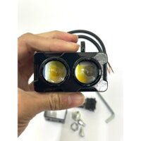 Đèn Trợ Sáng Bi Cầu X2 Cos Vàng Pha Trắng 2 Mầu S25