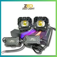 Đèn trợ Sáng F32X - ZED Light. Cos vàng, pha trắng 60W, Phụ kiện pass, ốc đầy đủ( tặng công tắc tắt mở)[ giá 1 bóng]