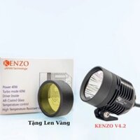 Đèn Trợ Sáng KZ40 V4.2 SST20 - 60W 12V DC Gom Mạnh Chiếu Xa ( Tặng Kèm Len Vàng,Pas )