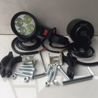 Đèn Trợ Sáng L4+ công tắc tay lái on/off nút passing (bộ sản phẩm gồm 2 đèn L4 +1 công tắc)