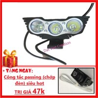 Đèn trợ sáng mắt cú X3 + TẶNG NGAY công tắc đá đèn (passing) Đen - Dat Viet Creation