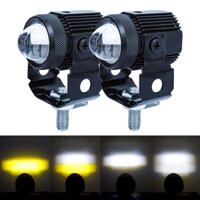 Đèn Trợ Sáng Mini Bi Cầu 2 Mầu Cos Vàng Pha Trắng