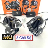 Đèn Trợ Sáng Mini Bi Cầu MA Racing 3 Chế Độ Nguồn Nhôm Lắp Xe Máy M3MINI