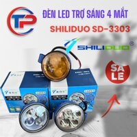 Đèn trợ sáng ô tô, xe máy. Đèn LED 4 bóng tròn, LED siêu sáng, phá sương. Chính hãng SHILIDUO