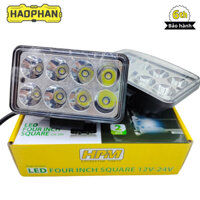 Đèn trợ sáng ô tô, xe máy, công trình, đèn LED 8 bóng 12V 24V phá sương siêu sáng HPM chính hãng
