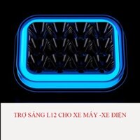Đèn trợ sáng xe máy điện, xe máy L12 đổi màu 9 Led Công Suất 17W Có Thể Lắp vào Phuộc, Chân Gương, Mặt Nạ