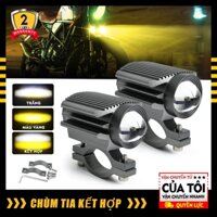 Đèn Trợ Sáng xe máy xe điện đèn bi cầu mini chính hãng bi Cầu đèn pha bi cầu xe máy 2 Màu Cos vàng Pha trắng