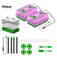 Đèn trồng cây EDI Full Spectrum Led Grow Lights Bộ nhà kính Mini trong nhà có đèn phát triển để tăng trưởng thực vật khỏe mạnh Yêu thích của người mua Đông Nam Á