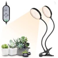 Đèn trồng cây USB 156 đèn LED Sunlight Full Spectrum Có thể điều chỉnh để bàn Kẹp phát triển đèn cho cây trồng trong nhà 5 cấp độ có thể điều chỉnh độ sáng Hẹn giờ 4 / 8 / 12H