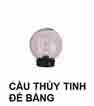 Đèn trụ cổng  Cầu thủy tinh trong đế bắng