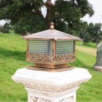 Đèn trụ cổng cây dừa Cỡ vuông 300mm HABALI Nhôm cao cấp TC 7005