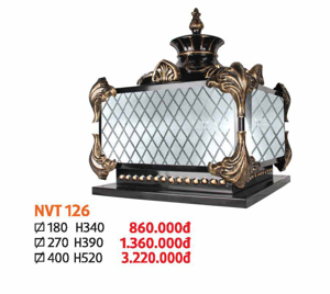 Đèn trụ cổng NVT-126