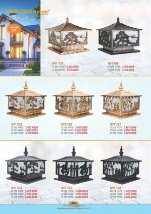 Đèn trụ cổng NVT-325