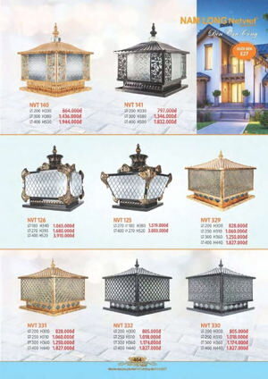 Đèn trụ cổng NVT-329
