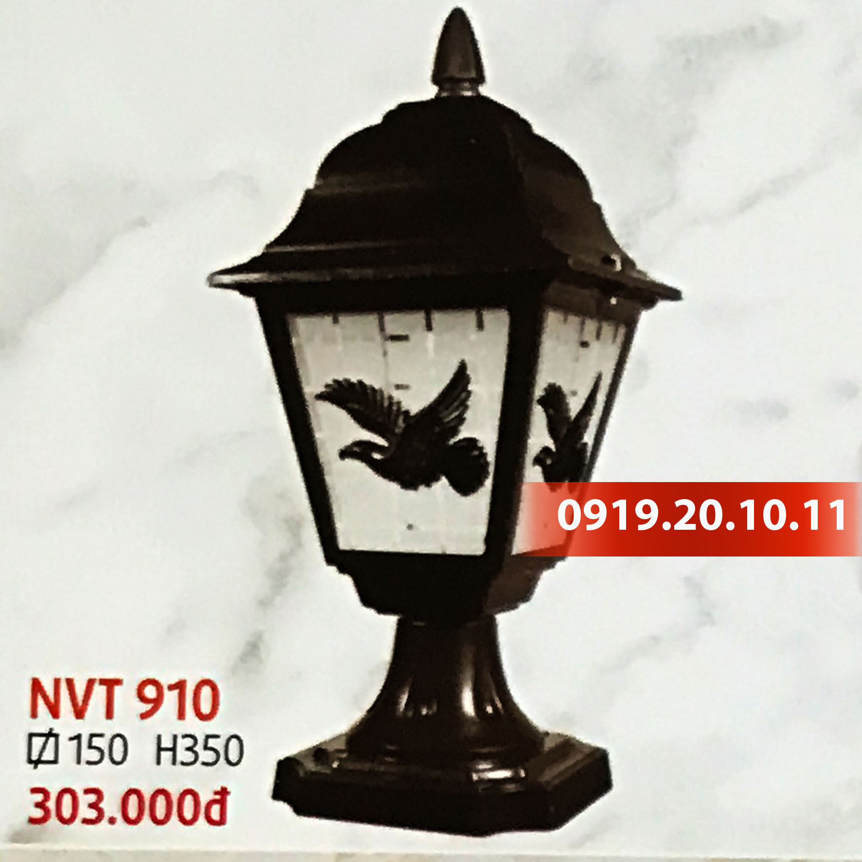 Đèn trụ cổng NVT 910
