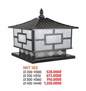 Đèn trụ cổng NVT103/300