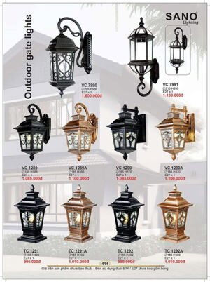Đèn trụ cổng Sano TC1292