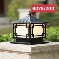 Đèn trụ cổng sử dụng đui e27 kèm bóng 12w vàng