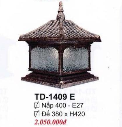 Đèn trụ cổng TD-1409 E