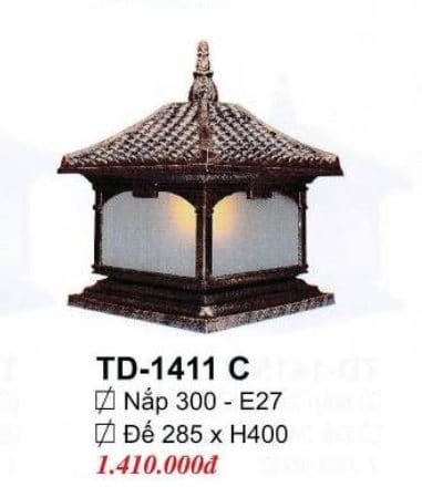 Đèn trụ cổng TD-1411C 300 x 400