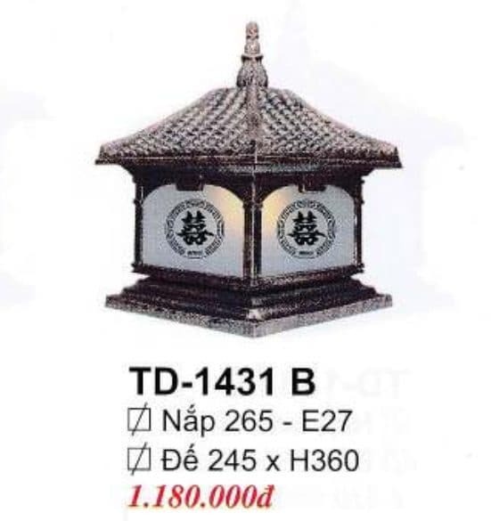Đèn trụ cổng TD-1431 B