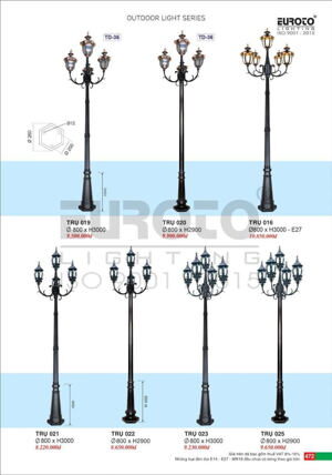 Đèn trụ sân vườn 021