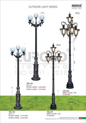 Đèn trụ sân vườn 038