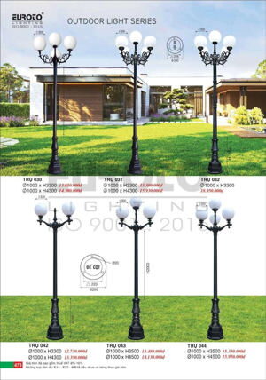 Đèn trụ sân vườn 044