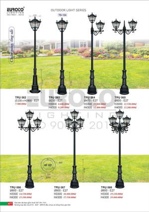 Đèn trụ sân vườn 067