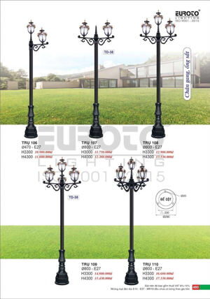 Đèn trụ sân vườn 110