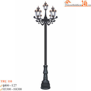 Đèn trụ sân vườn 110
