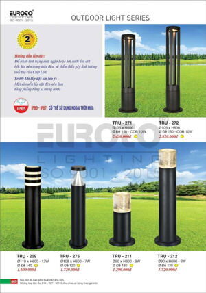 Đèn trụ sân vườn 209 9W