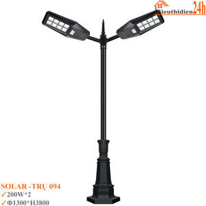 Đèn trụ sân vườn năng lượng mặt trời Solar TRU 094