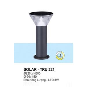 Đèn trụ sân vườn năng lượng mặt trời Solar TRU 221