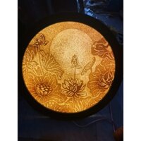 đèn trúc chỉ thủ công làm từ bột tre giá xưởng