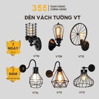 Đèn Tường 355 Decor Lighting E27 Đèn Gắn Tường Trang Trí Phòng Ngủ Quán Ăn Shop VT10 VT08 VT12 VT16 VT11 VT17