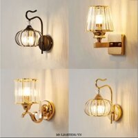 Đèn tường BIGO gắn tường phòng khách,phòng ngủ họa tiết pha lê