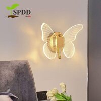 Đèn tường bướm LED SPDD, Đèn trần hiện đại bằng kim loại Acrylic ', Bắc Âu Sáng tạo Thanh lịch Điều chỉnh đèn tường Khách sạn