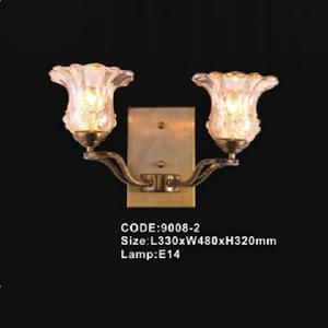 Đèn tường chao hoa thủy tinh 9008-2