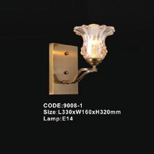 Đèn tường chao hoa thủy tinh 9008-1