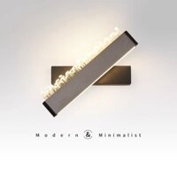 Đèn tường dải dài sáng tạo tối giản hiện đại, đèn ngủ, phòng ngủ, ghế sofa, đèn nền phòng khách