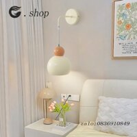 Đèn Tường Đơn Giản Hiện Đại Sáng Tạo Phong Cách Kem Phòng Ngủ Đầu Giường Không Khí Ánh Sáng Ấm Áp Đèn Tường Phòng Nam Nữ