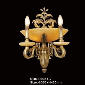 Đèn tường đồng đá nến 9351-2