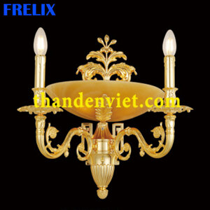 Đèn tường đồng đá nến 9360-2