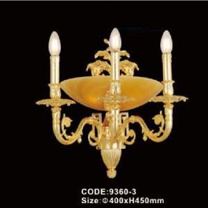 Đèn tường đồng đá nến 9360-3