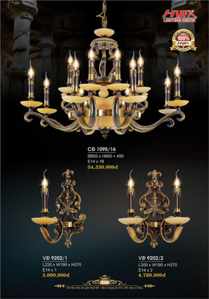 Đèn tường đồng Hufa VĐ9202/1