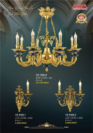 Đèn tường đồng Hufa VĐ9308/2