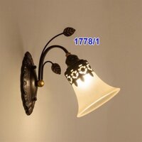 Đèn tường giả cổ chao thủy tinh to dày - đèn tường vintage TG1778