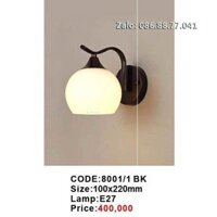 Đèn tường giá rẻ 8001/1 BK